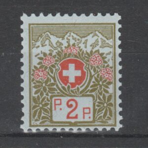 Zwitserland 1911 2 Type II Portofreiheitsmarken