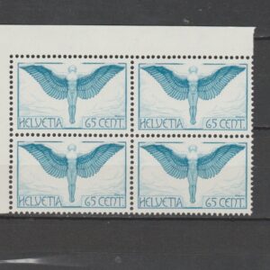 Zwitserland 1924 189 z I b Luchtpost in blok van 4