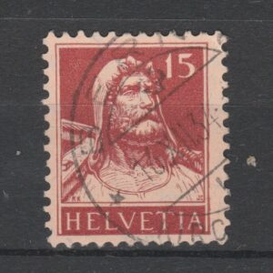 Zwitserland 1924 205 z Tell mit Arbrust gestempeld