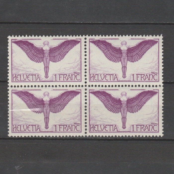 Zwitserland 1924 191 x Luchtpost blok van 4