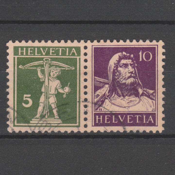 Zwitserland 1930 W6x keerdruk gestempeld