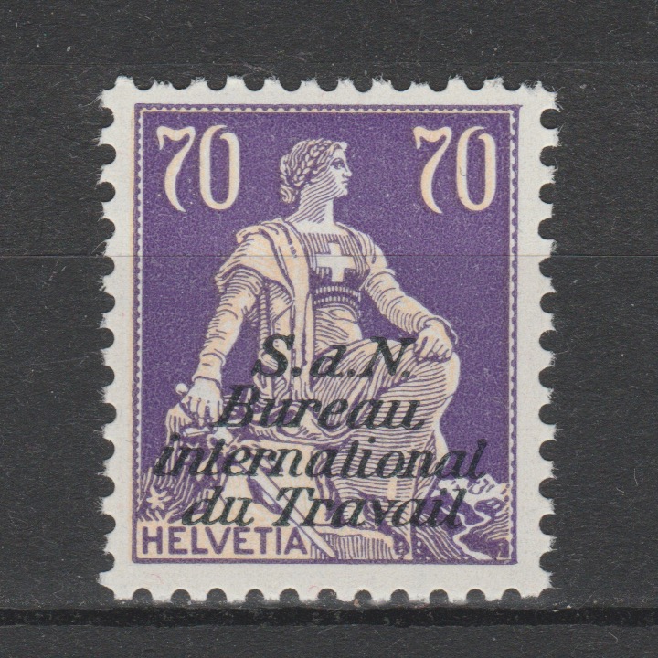 Zwitserland 1924 BIT 20z op geribbeld papier
