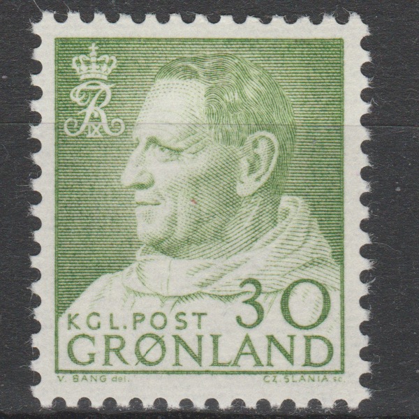 Groenland 1968 71 Koning Frederik IX