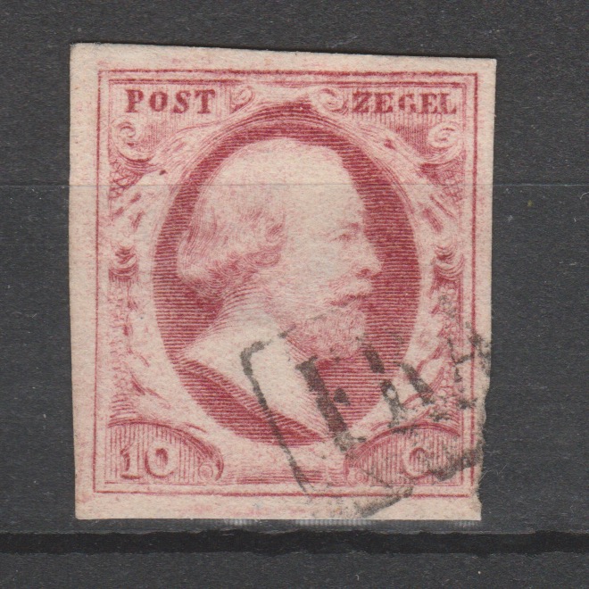 Nederland 1852 2 plaat 2o gestempeld - Afbeelding 2