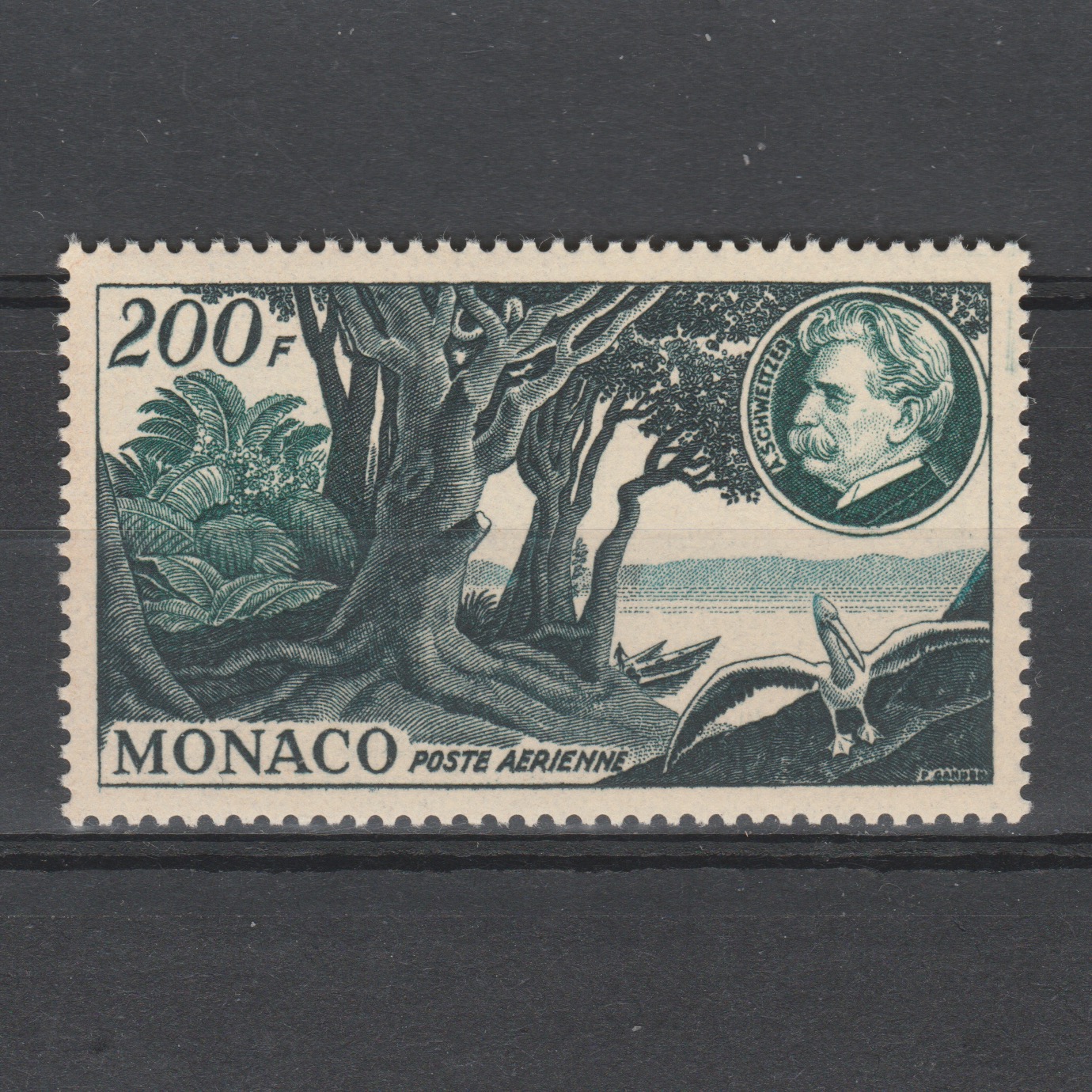 Monaco 1955 59 Luchtpost Albert Schweitzer