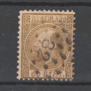 Nederland 1867 12 IA Willem III gestempeld puntstempel 82 Nijmegen