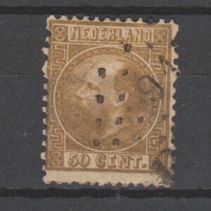 Nederland 1867 12 IA gestempeld lange slag