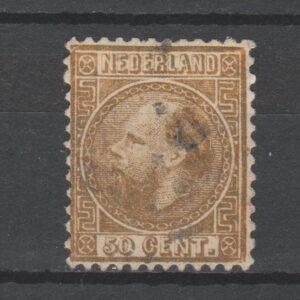 Nederland 1867 12 IIA Willem III gestempeld