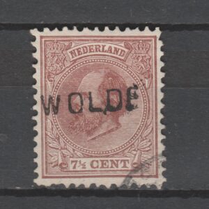Nederland 1872 20 gestempeld langstempel xxwolde