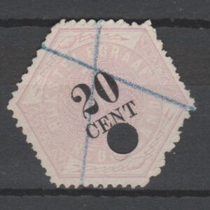 Nederland 1877 TG 6 Telegramzegel gestempeld