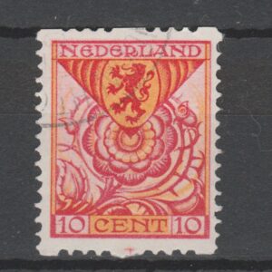 Nederland 1925 R73 met paskruis en dikke tand gestempeld