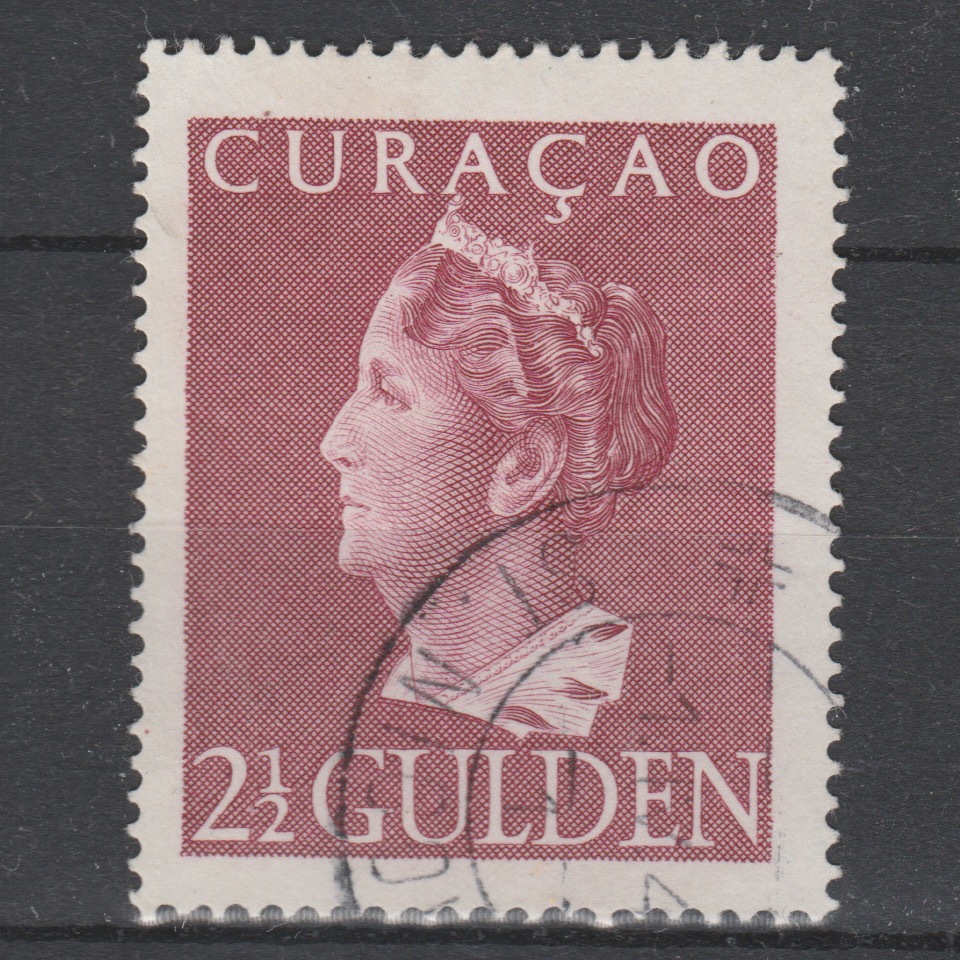 Curaçao 1947 179 Wilhelmina gestempeld