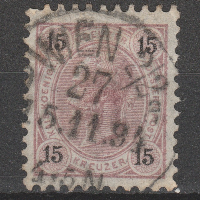 Oostenrijk 1890 56 L gestempeld