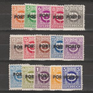 Oostenrijk 1946 P 189-203 Port