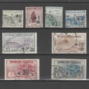 Frankrijk 1922 162-169 Oorlogswezen (Orphelins de la guerre) gestempeld