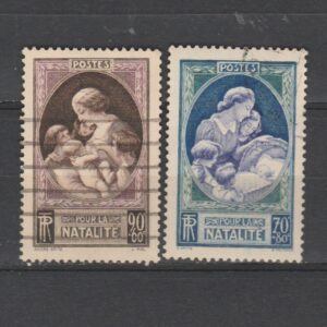 Frankrijk 1939 440-441 Voor de geboorte gestempeld