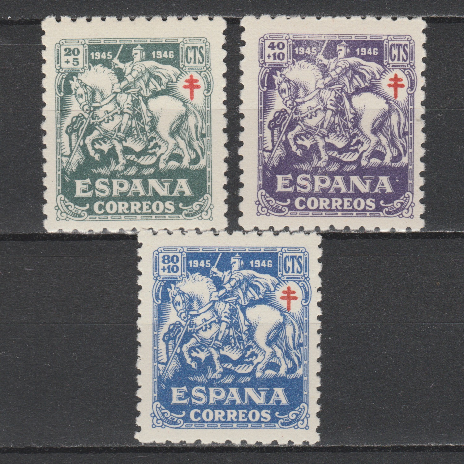 Spanje 1945 931-933 TBC