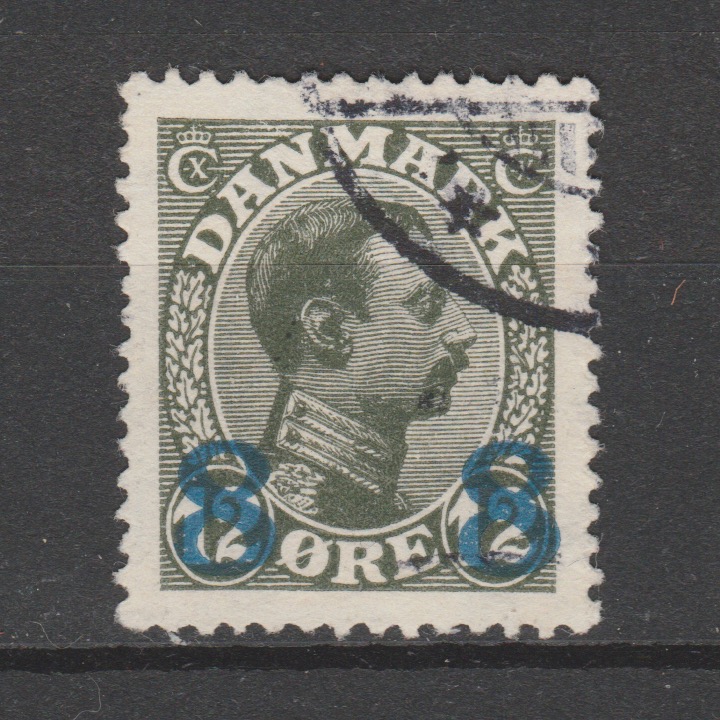 Denemarken 1921 113 Christiaan X met opdruk gestempeld