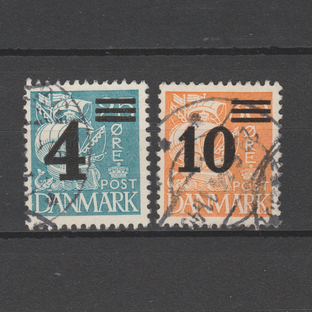 Denemarken 1934 215-216 Opdrukserie gestempeld