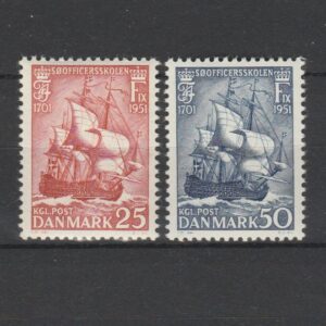 Denemarken 1951 323-324 250 Jaar Deens Offieciersopleiding