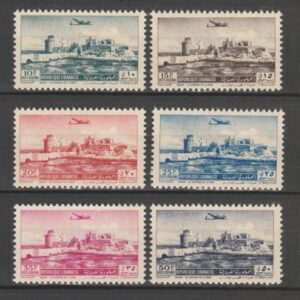Libanon 1951 457-462 Luchtpost