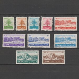 Libanon 1952 463-472 Ceder, Baalbek en Beaufort