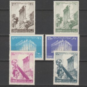 Libanon 1956 572-577 Luchtpost Baalbek