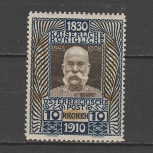 Oostenrijk 1910 177 80ste verjaardag Franz Joseph gekeurd