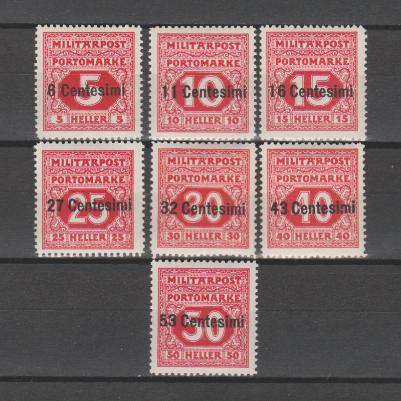 Oostenrijk Italië 1918 Port 1-7