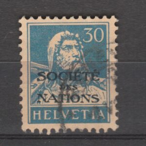 Zwitserland 1924 19 z SDN gestempeld met bemerkingen