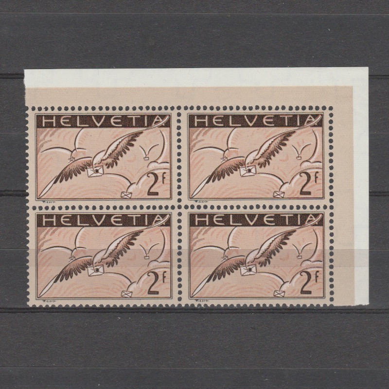 Zwitserland 1930 245 z Luchtpost 4 blok