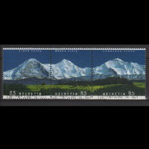 Zwitserland 2006 1966-1968 Bergpanorama in strip gestempeld