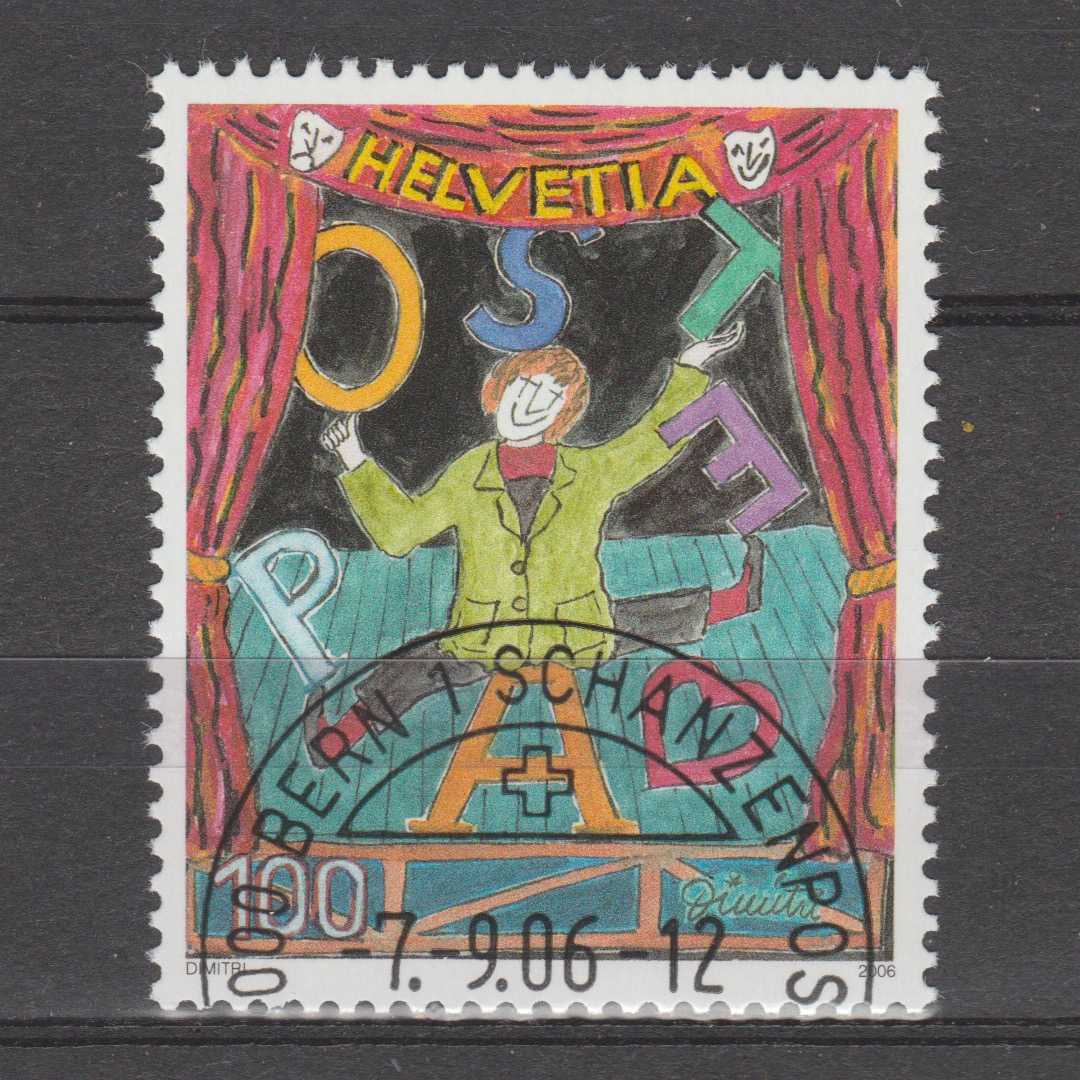Zwitserland 2006 1985 Clown Dimitri gestempeld