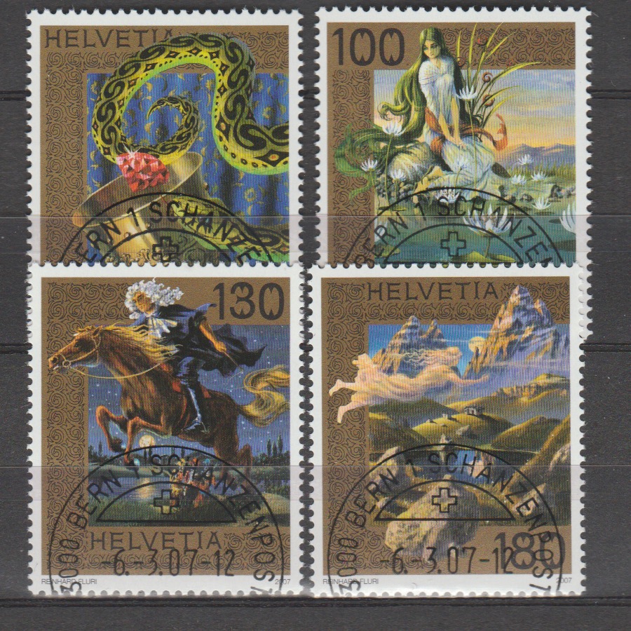 Zwitserland 2007 2002-2205 Sagen gestempeld