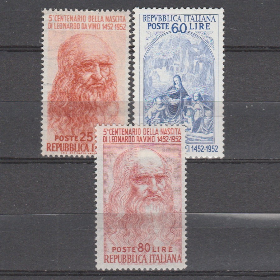 Italië 1952 686-688 Leonardo da Vinci