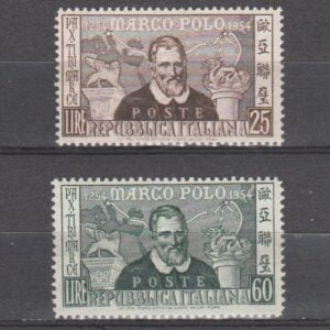 Italië 1954 741-742 Marco Polo