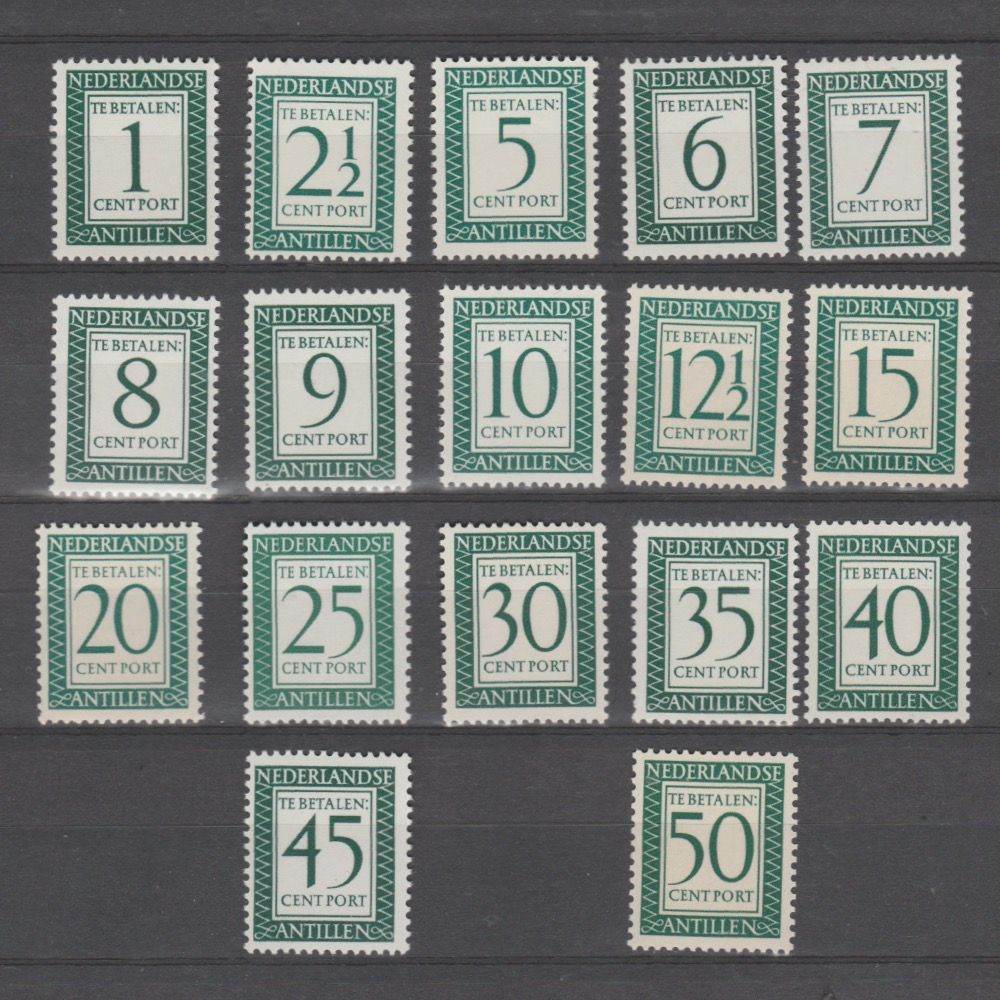 Curaçao 1952 P44-P60 Port