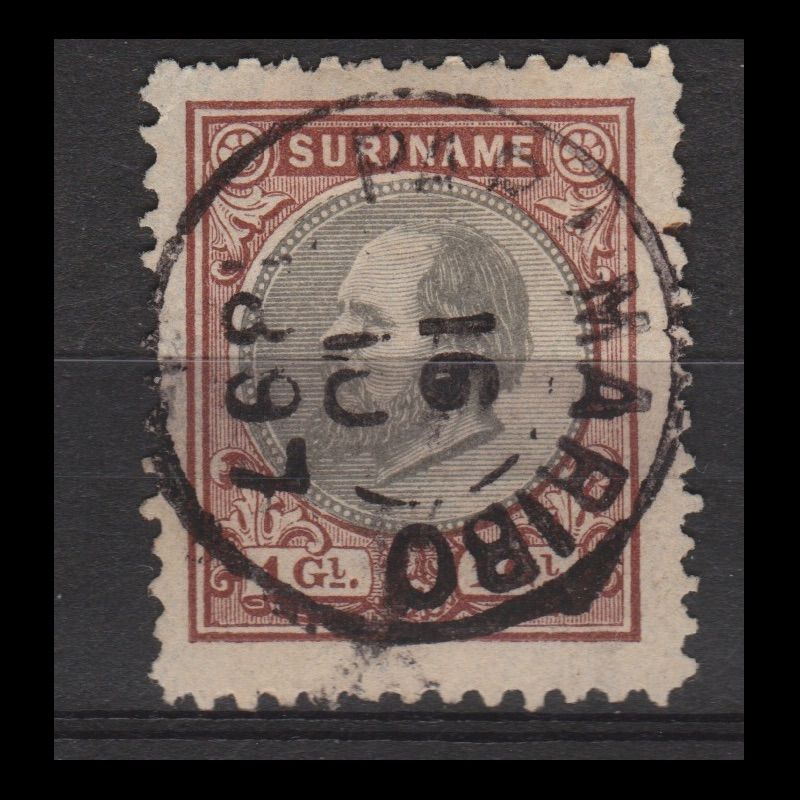 Suriname 1873 14F gestempeld