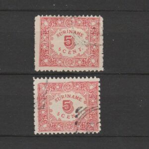 Suriname 1909 58-59 gestempeld