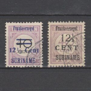Suriname 1926 116-117 gestempeld