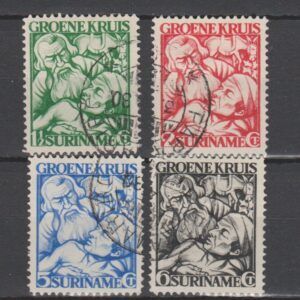 Suriname 1929 141-144 gestempeld