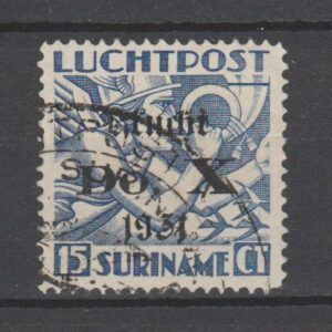 Suriname 1931 LP9 Luchtpost gestempeld