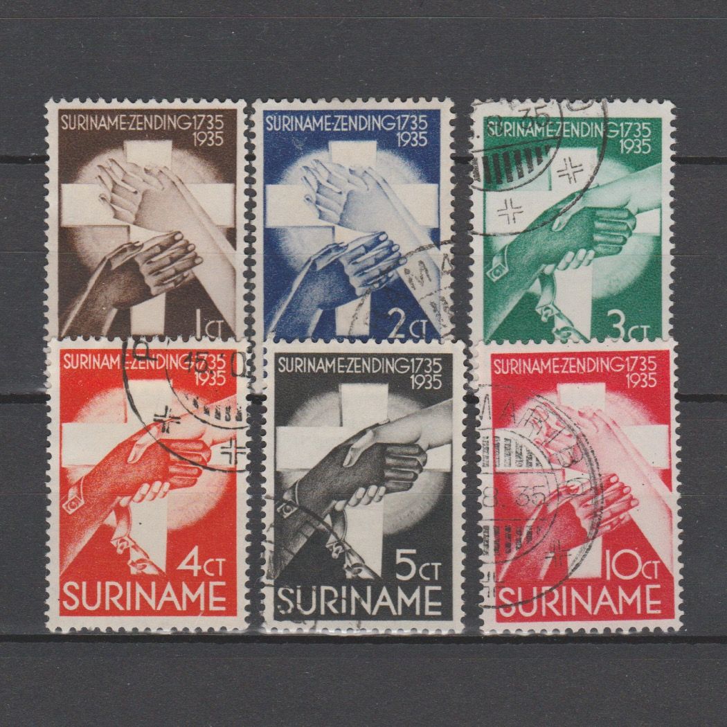 Suriname 1935 151-156 gestempeld