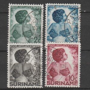 Suriname 1936 179-182 gestempeld