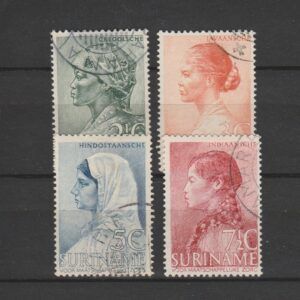 Suriname 1940 190-193 gestempeld