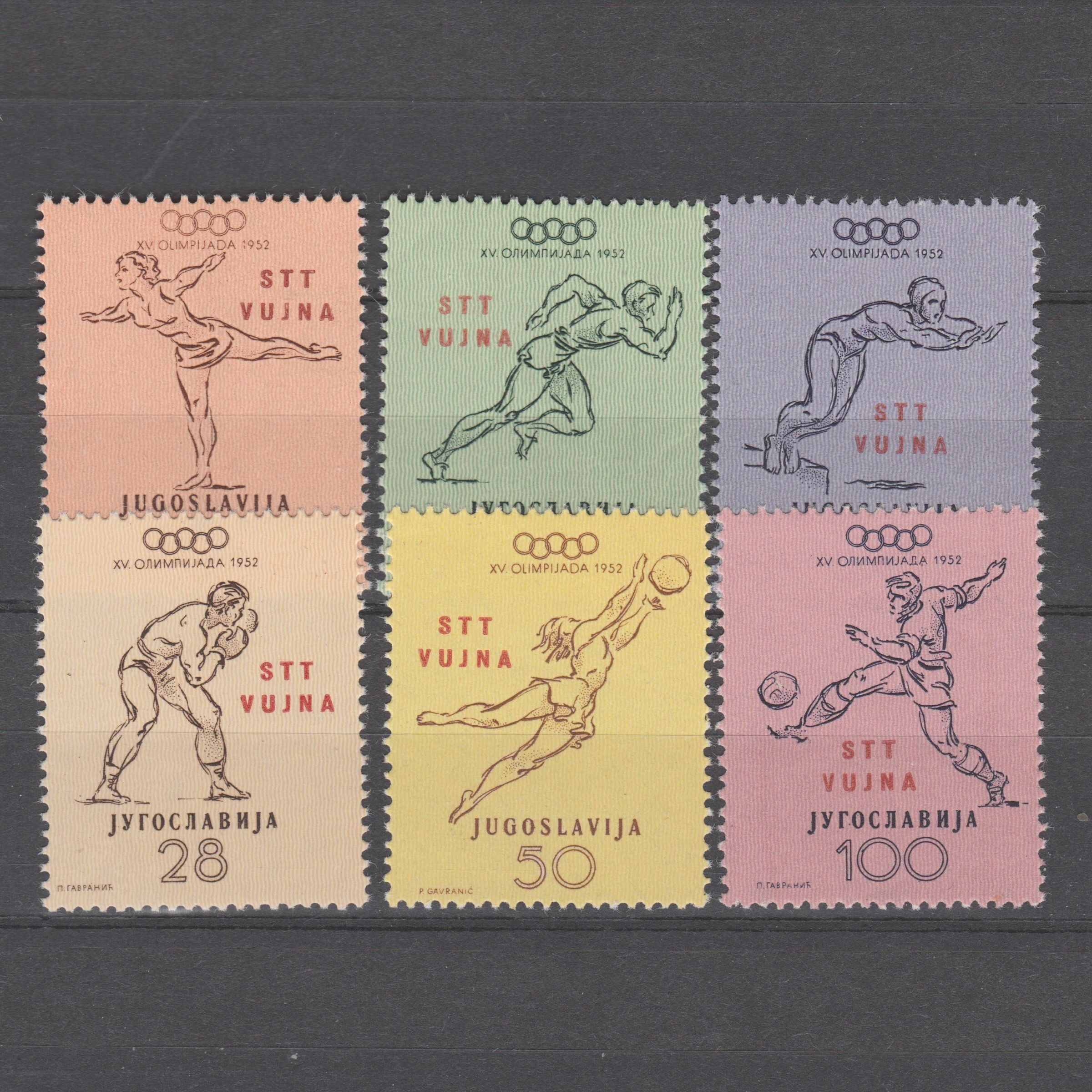 Triëst Zone B 1952 56-61 Olympische Spelen Helsinki
