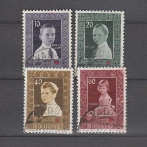 Liechtenstein 1955 338-341 gestempeld