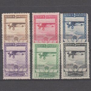 Spanje 1929 422-427 Luchtpost