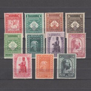 Spanje 1931 598-611 Monteserrat (niet compleet)