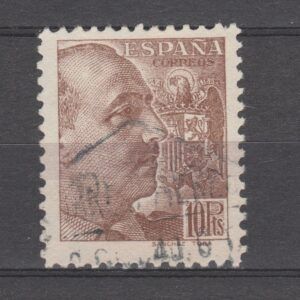 Spanje 1939 839 Franco gestempeld